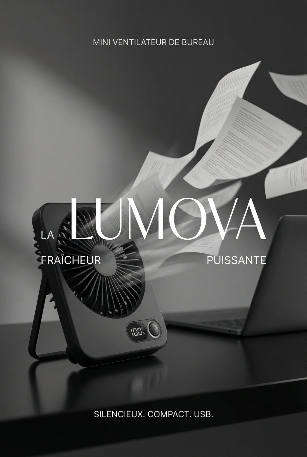 Mini Ventilateur de Bureau Silencieux