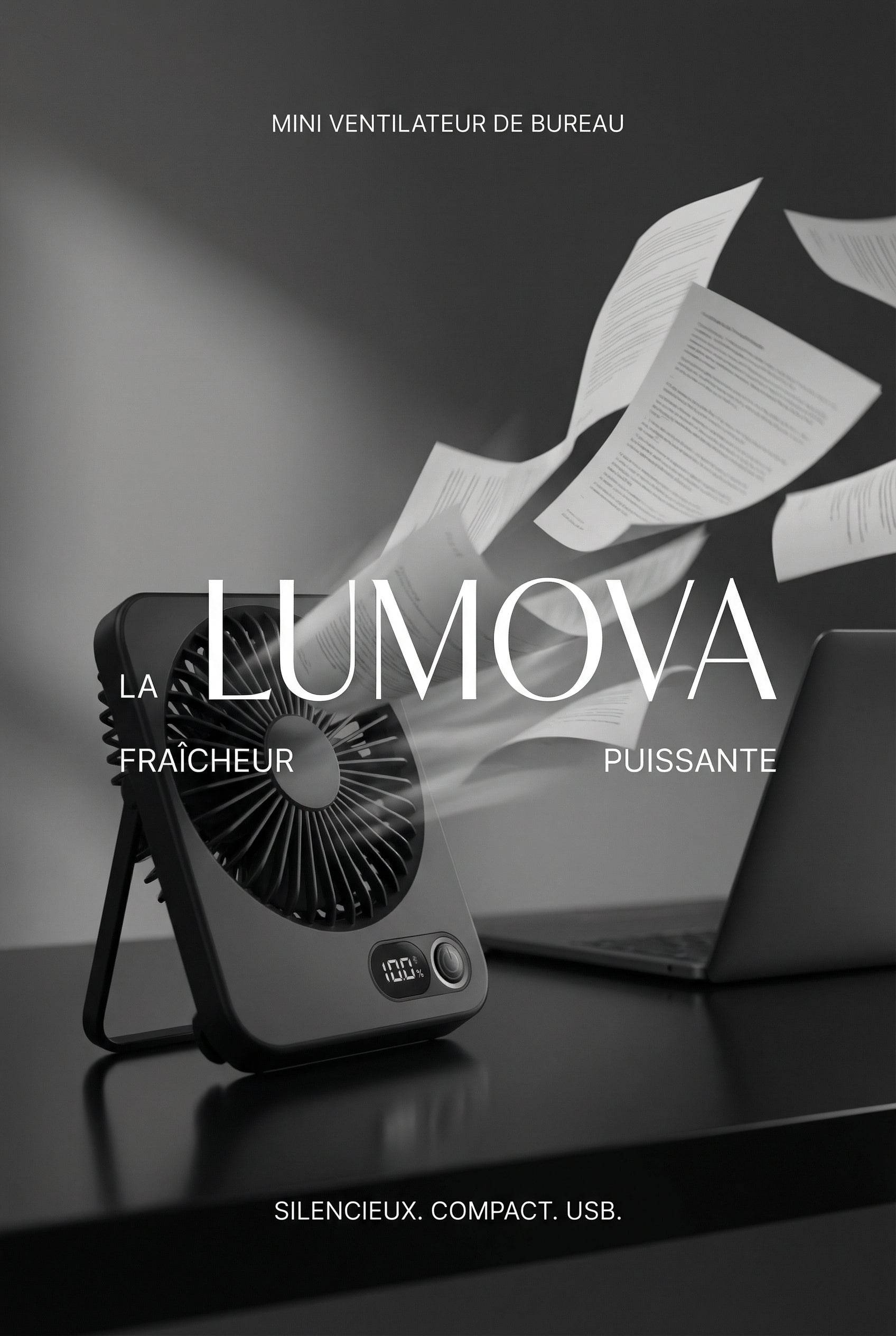 Mini Ventilateur de Bureau Silencieux